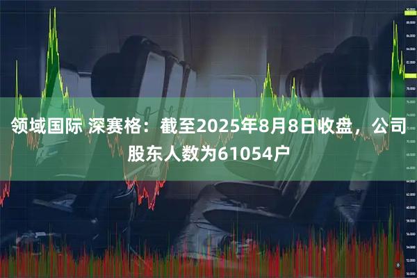 领域国际 深赛格：截至2025年8月8日收盘，公司股东人数为61054户