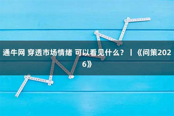 通牛网 穿透市场情绪 可以看见什么？丨《问策2026》
